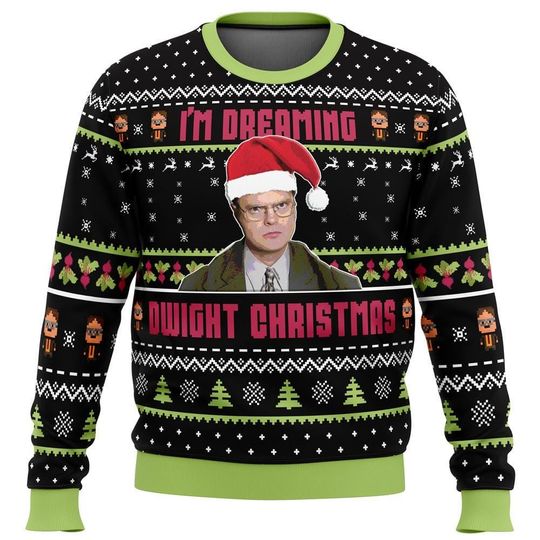 Dw Schrute The Office Ugly Christmas Sweater, Michael Scott Shirt, Tv Shows Movie Shirt, Christmas Sweater Woman, Sweater For Men - Image 7