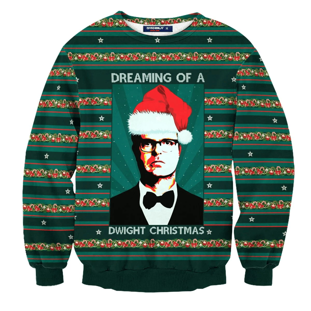 Dwight Ugly Christmas Sweater Adult 3D Funny Matching for family