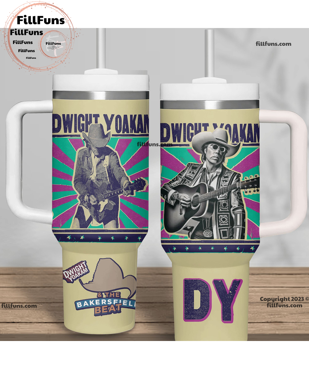 Dwight Yoakam & The Bakersfield Beat Music Custom Stanley Cup 40 oz 30 oz Tumbler With HandleTVC2301190