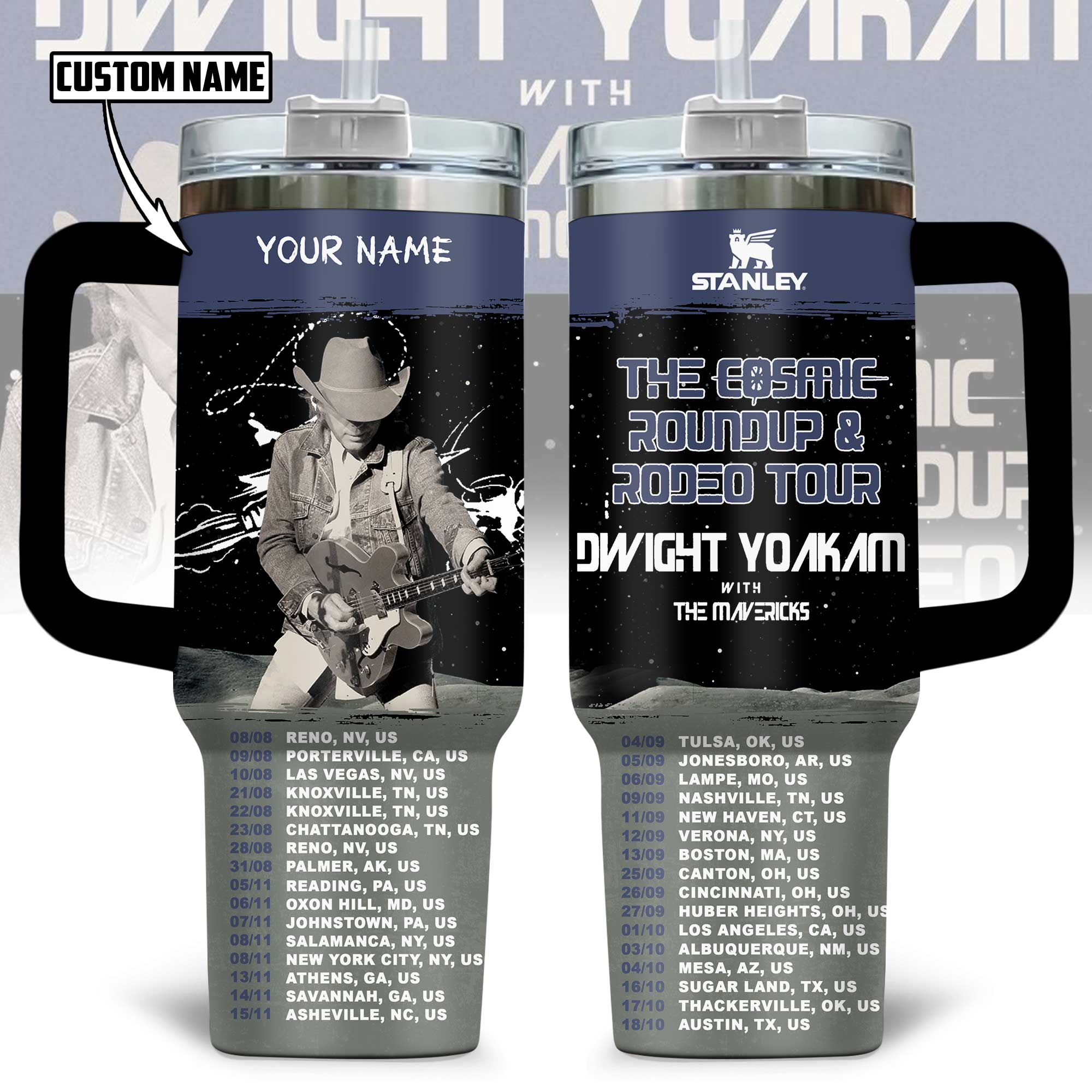 Dwight Yoakam Music Custom Stanley Cup 40 oz 30 oz Tumbler With HandleTVC230192