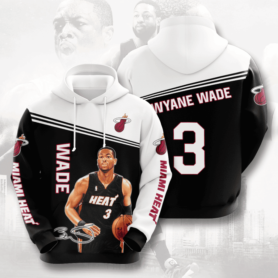 Dwyane Wade Miami Heat 3D All Over Print Hoodie, Zip Hoodie
