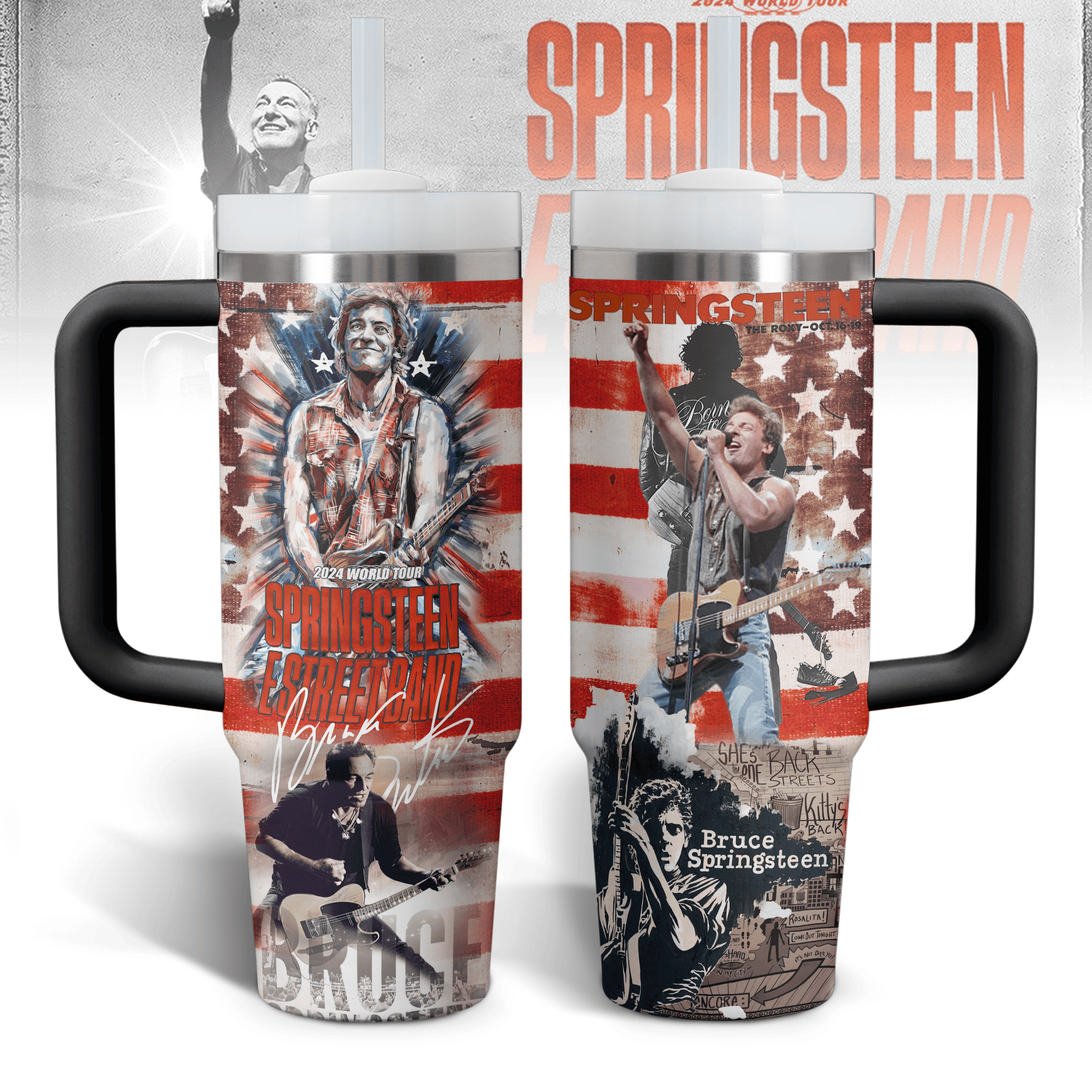E Street Band Music Custom Stanley Cup 40 oz 30 oz Tumbler With HandleTVC2301528