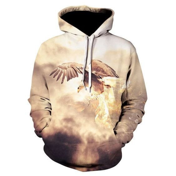 Eagle 3D All Over Print Hoodie, Zip Hoodie