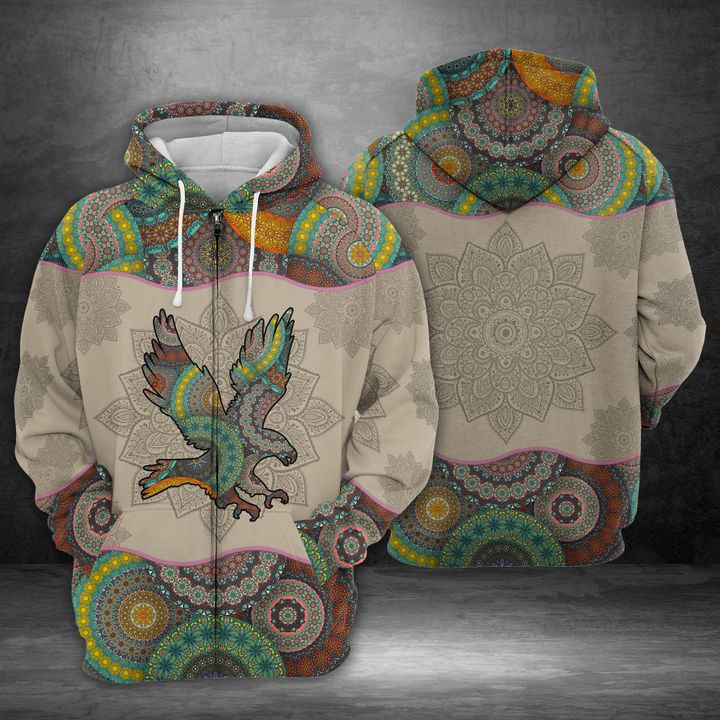 Eagle 3D All Over Print Hoodie, Zip Hoodie