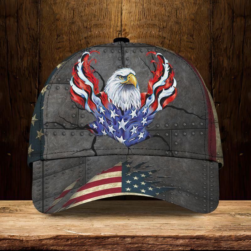 Eagle American Flag Classic Cap Baseball Cap Trucker Hats Custom Hats Gifts For Men & Women