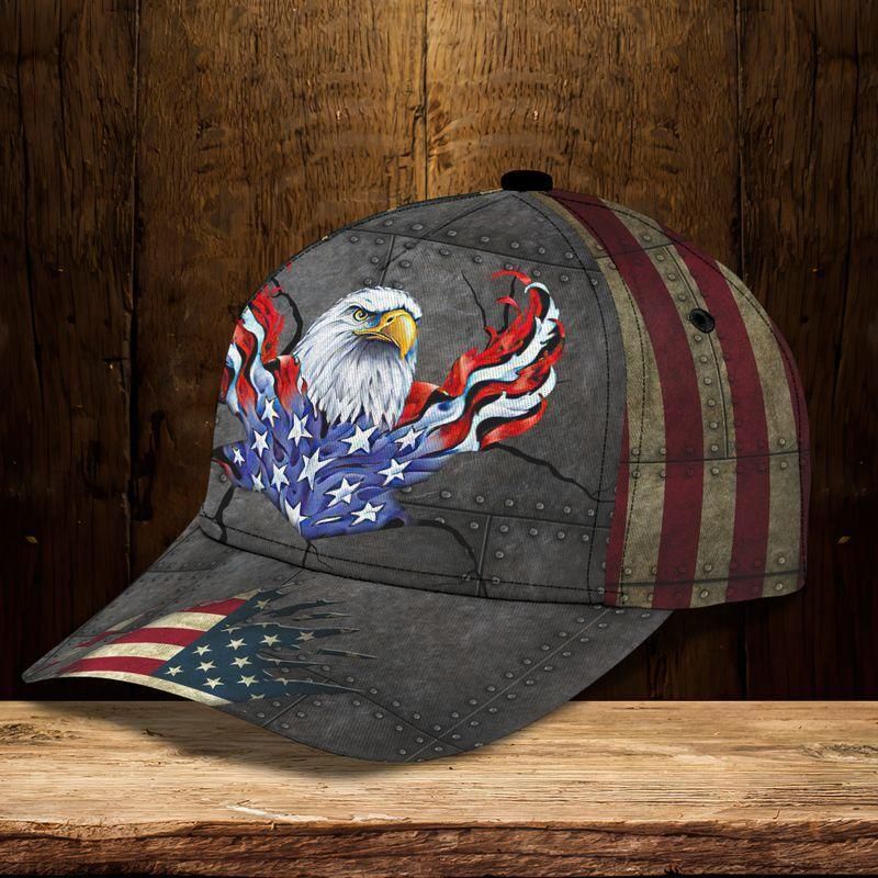 Eagle American Flag Classic Cap Baseball Cap Trucker Hats Custom Hats Gifts For Men & Women