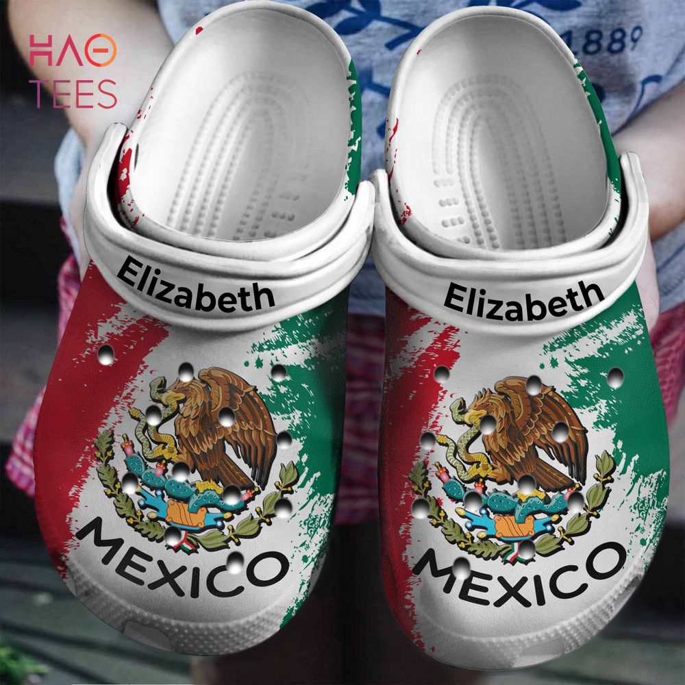 Eagle And Snake Mexico Flag Crocs Crocband Clogs Shoes Comfortable For Men Women and Kids