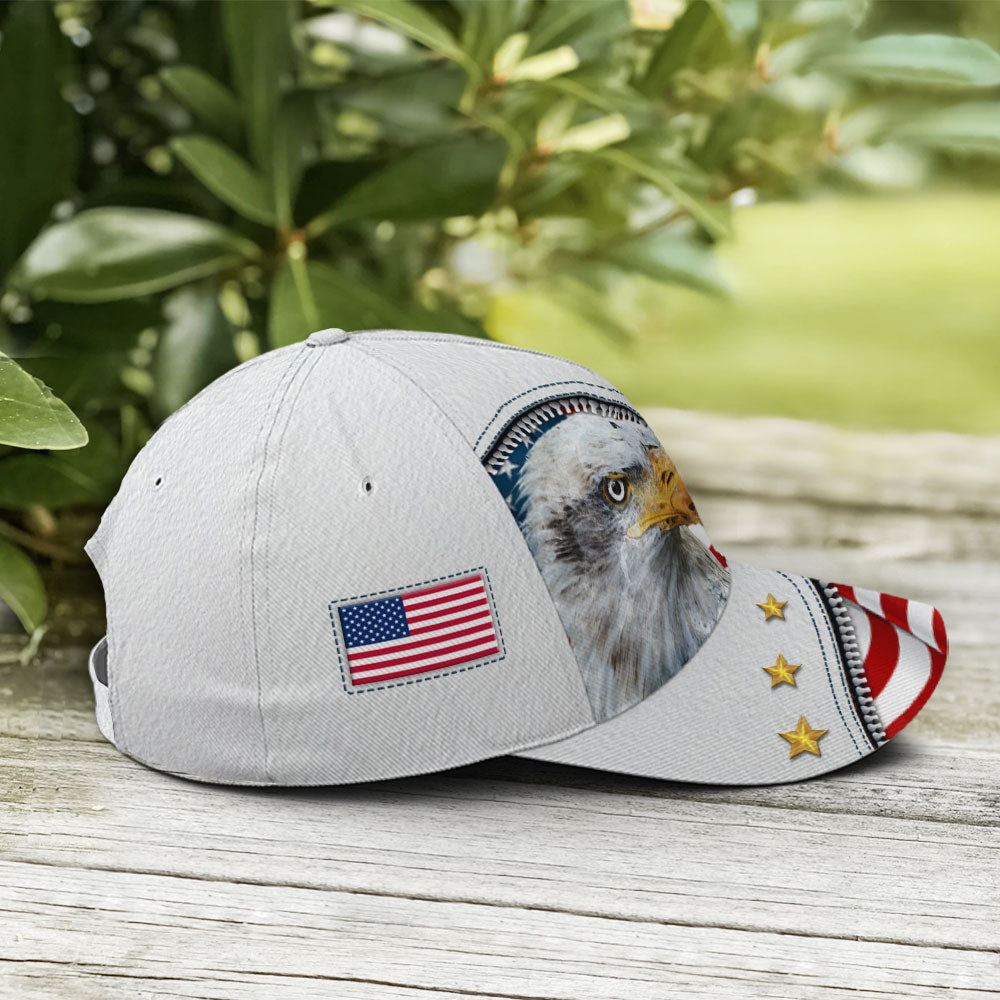 Eagle And US Flag Baseball Cap Trucker Hats Custom Hats Gifts For Men & Women
