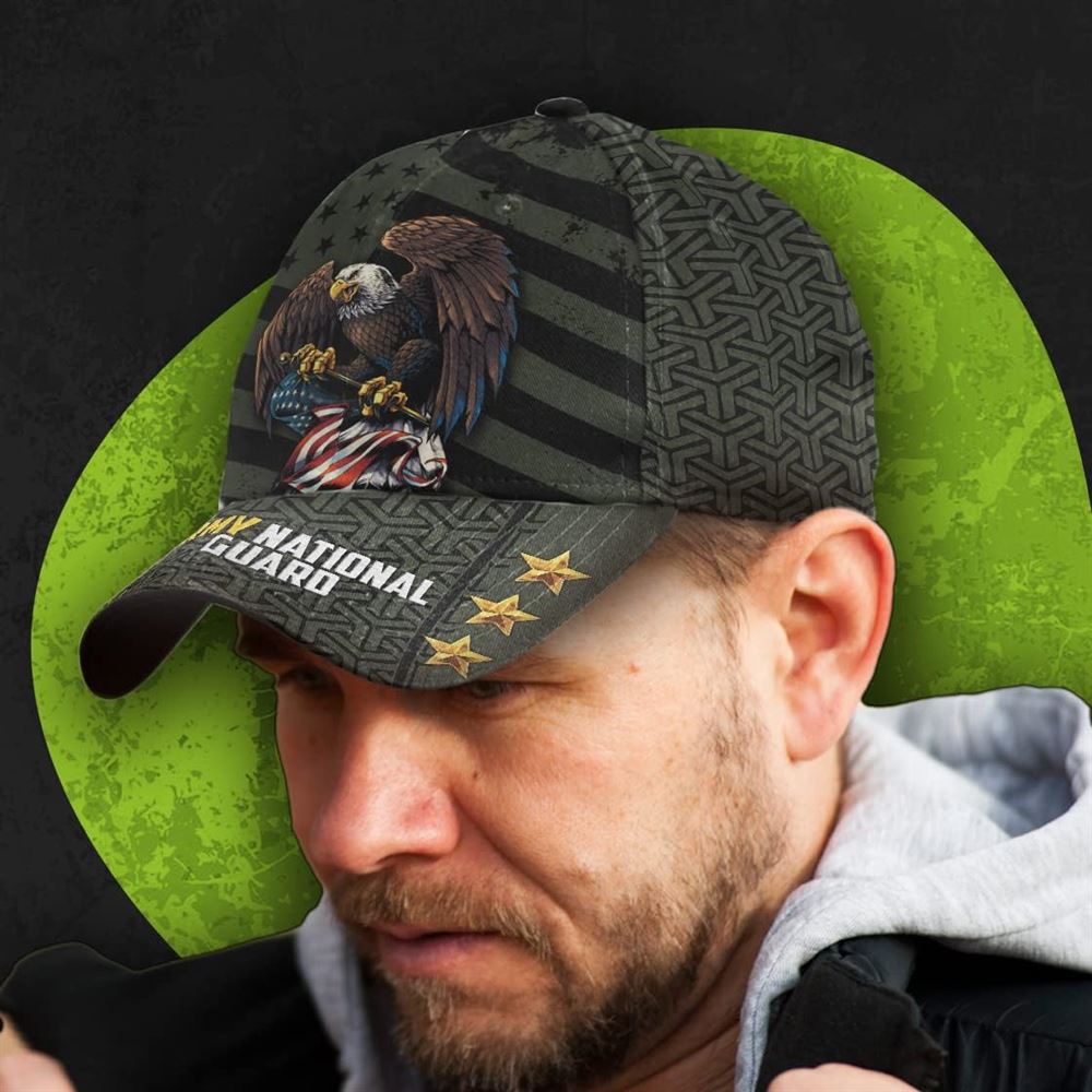 Eagle Army National Guard Baseball Cap, Christian, Jesus Hat Trucker Hats Custom Hats Gifts For Men & Women