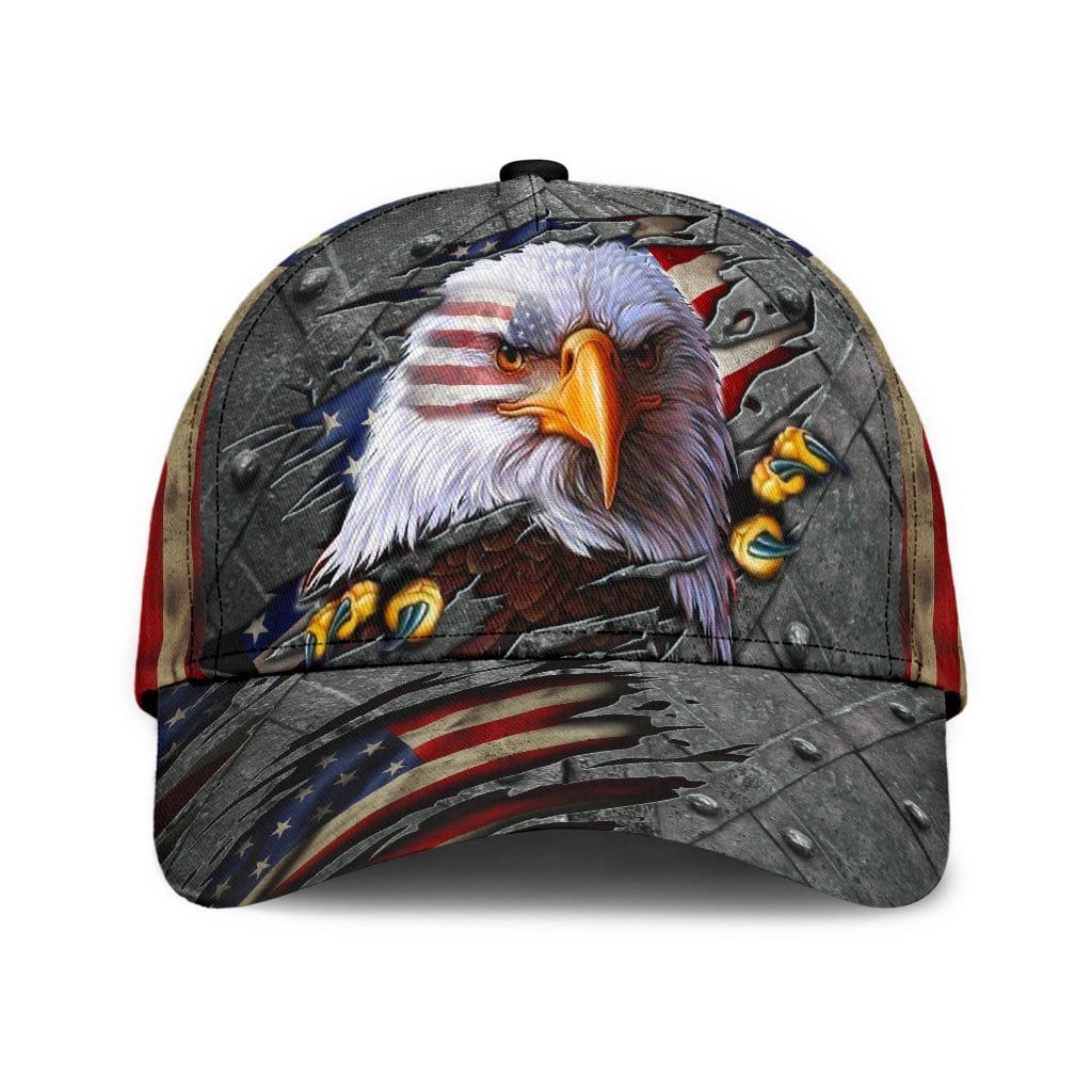 Eagle Baseball Cap Eagle American Flag Iron Classic Hat Trucker Hats Custom Hats Gifts For Men & Women