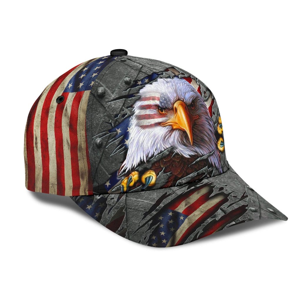 Eagle Baseball Cap Eagle American Flag Iron Classic Hat Trucker Hats Custom Hats Gifts For Men & Women