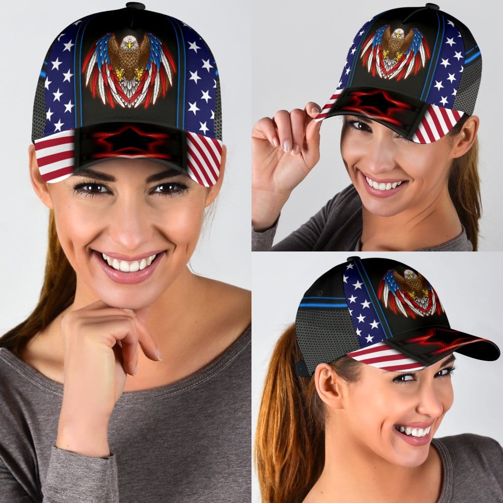 Eagle Baseball Cap Eagle Proud American Classic Hat Trucker Hats Custom Hats Gifts For Men & Women