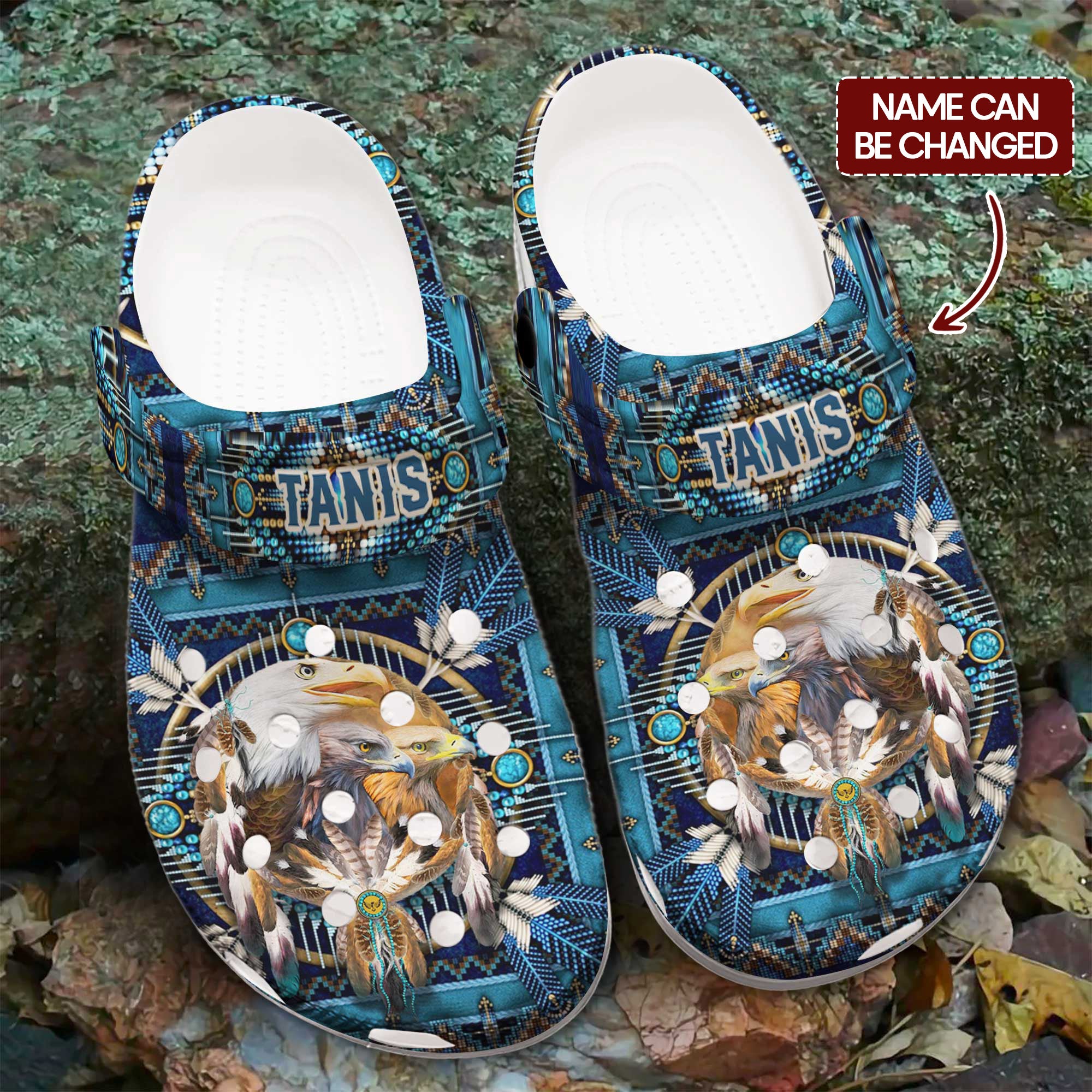 Eagle Dreamcatcher Crocs Crocband Clogs Shoes Comfortable For Men Women and Kids
