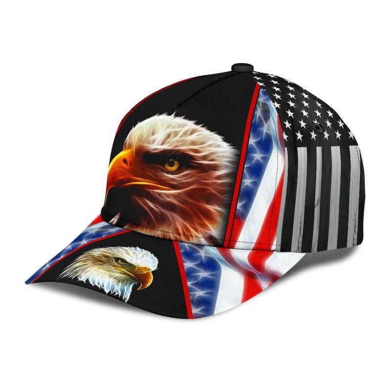 Eagle Fractal Hat Classic Cap 3D For Summer, Strapback Cap, Human Cap, Trending Cap, American Cap Trucker Hats Custom Hats Gifts For Men & Women