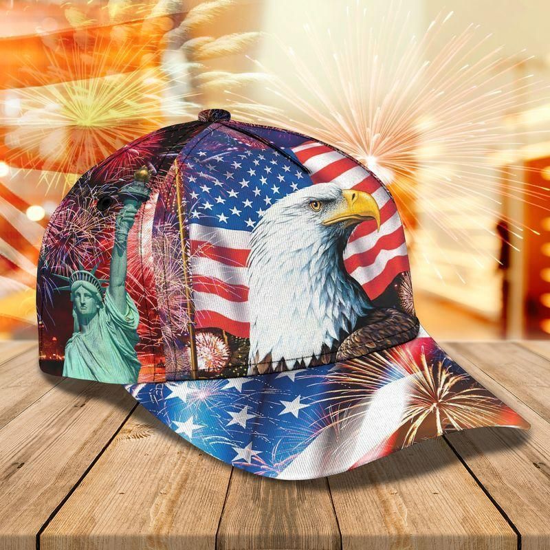 Eagle Proud American Flag Classic Cap Baseball Cap Trucker Hats Custom Hats Gifts For Men & Women