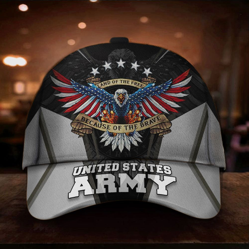 Eagle United State Army Hat Unique US Army Cap Merchandise Patriotic Gift For Army Men Trucker Hats Custom Hats Gifts For Men & Women