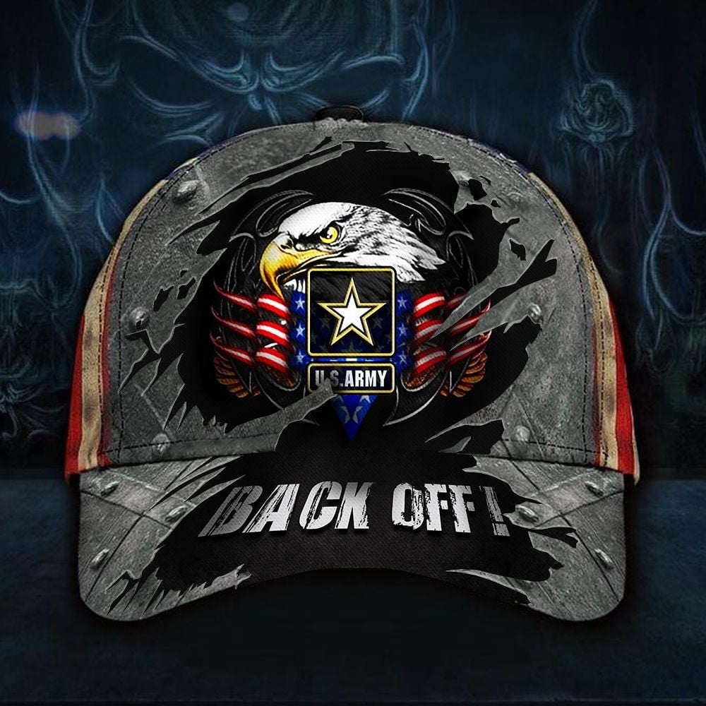 Eagle US Army Back Off Hat Vintage USA Flag Patriotic Hat Honor Logo Army Gift Trucker Hats Custom Hats Gifts For Men & Women