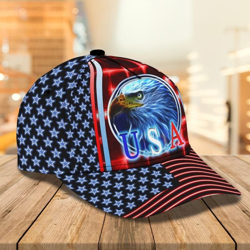 Eagle Usa American Flag Trending Classic Cap Baseball Cap Trucker Hats Custom Hats Gifts For Men & Women