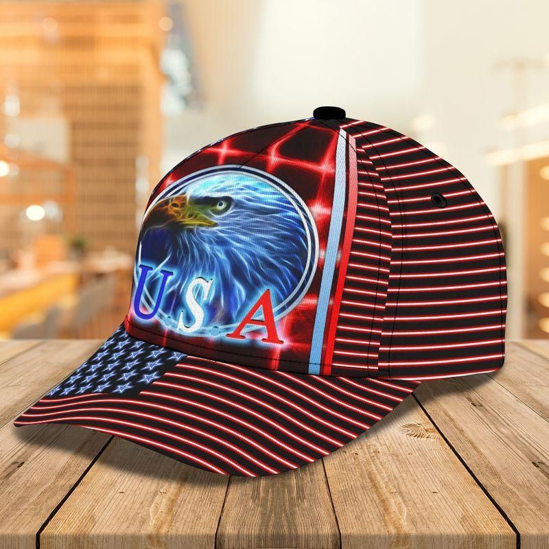 Eagle Usa American Flag Trending Classic Cap Baseball Cap Trucker Hats Custom Hats Gifts For Men & Women