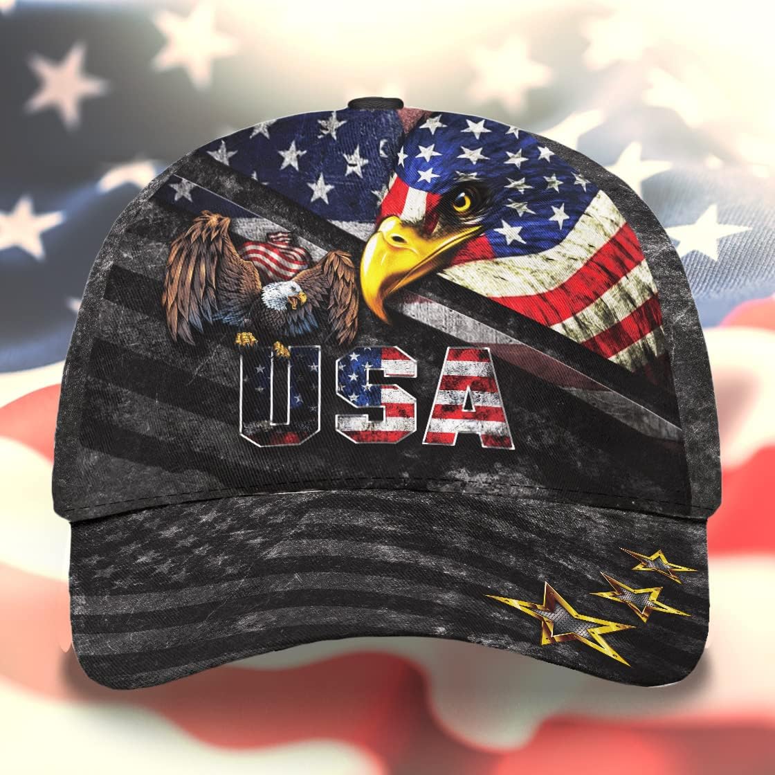 Eagle Usa Baseball Cap - Christian Hats for Men and Women Trucker Hats Custom Hats Gifts For Men & Women