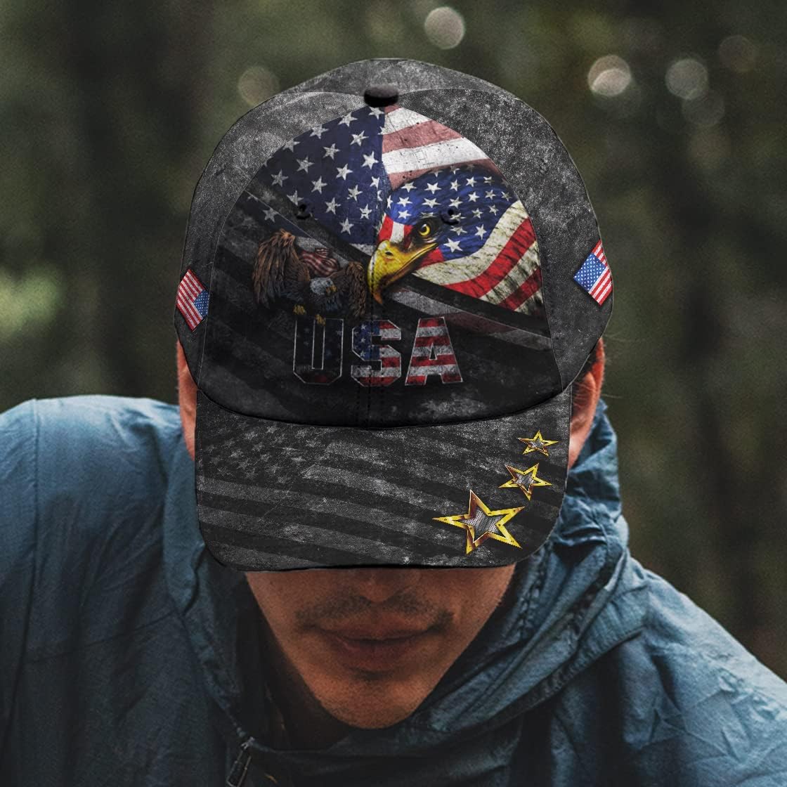 Eagle Usa Baseball Cap - Christian Hats for Men and Women Trucker Hats Custom Hats Gifts For Men & Women