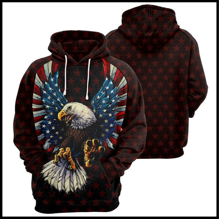 Eagle Usa Pride 3D All Over Print Hoodie, Zip Hoodie