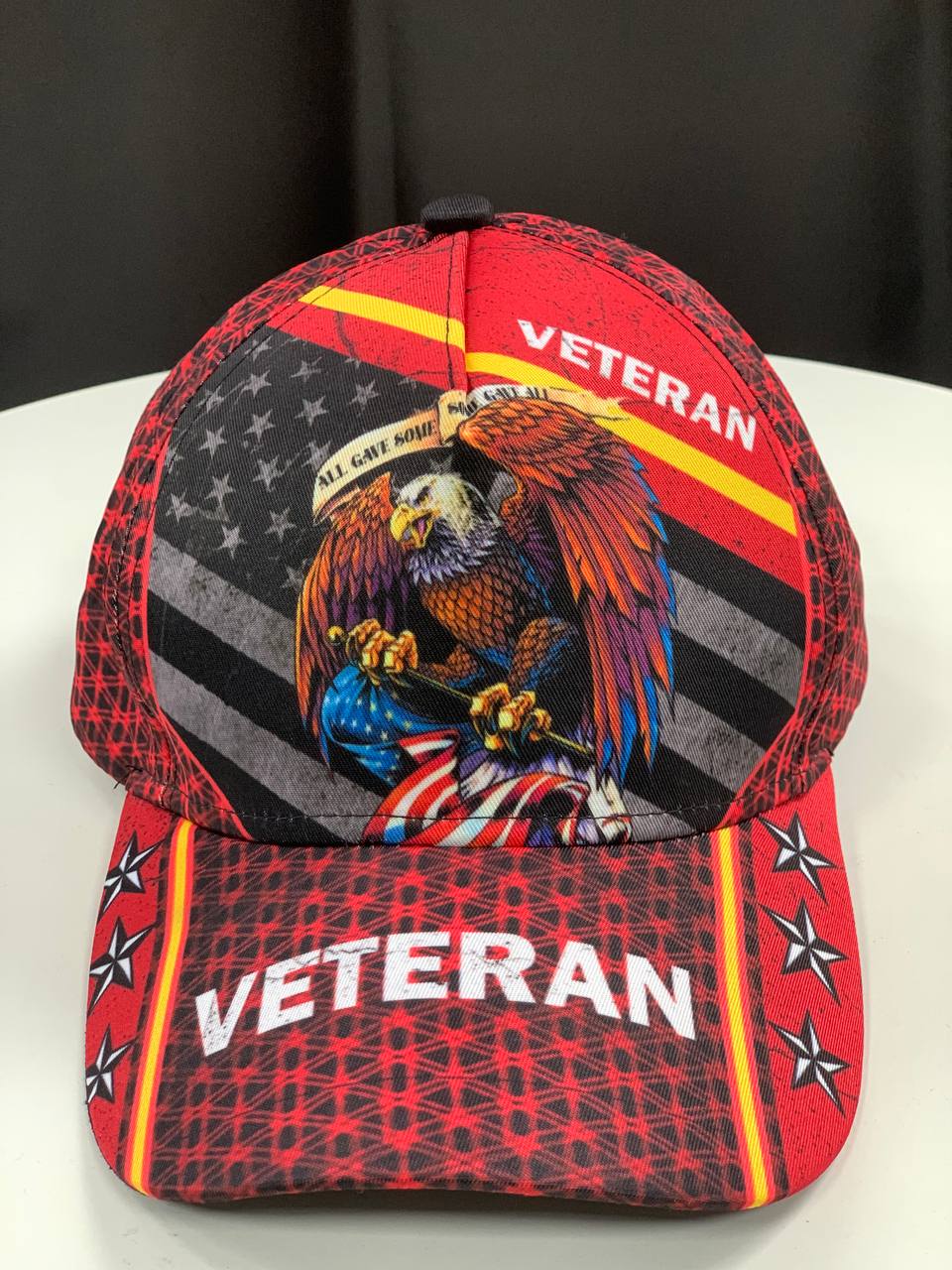 Eagle Veteran America Red Classic Cap Trucker Hats Custom Hats Gifts For Men & Women