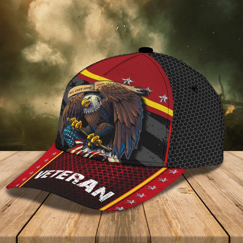 Eagle Veteran American Flag Black Classic Cap Baseball Cap Trucker Hats Custom Hats Gifts For Men & Women