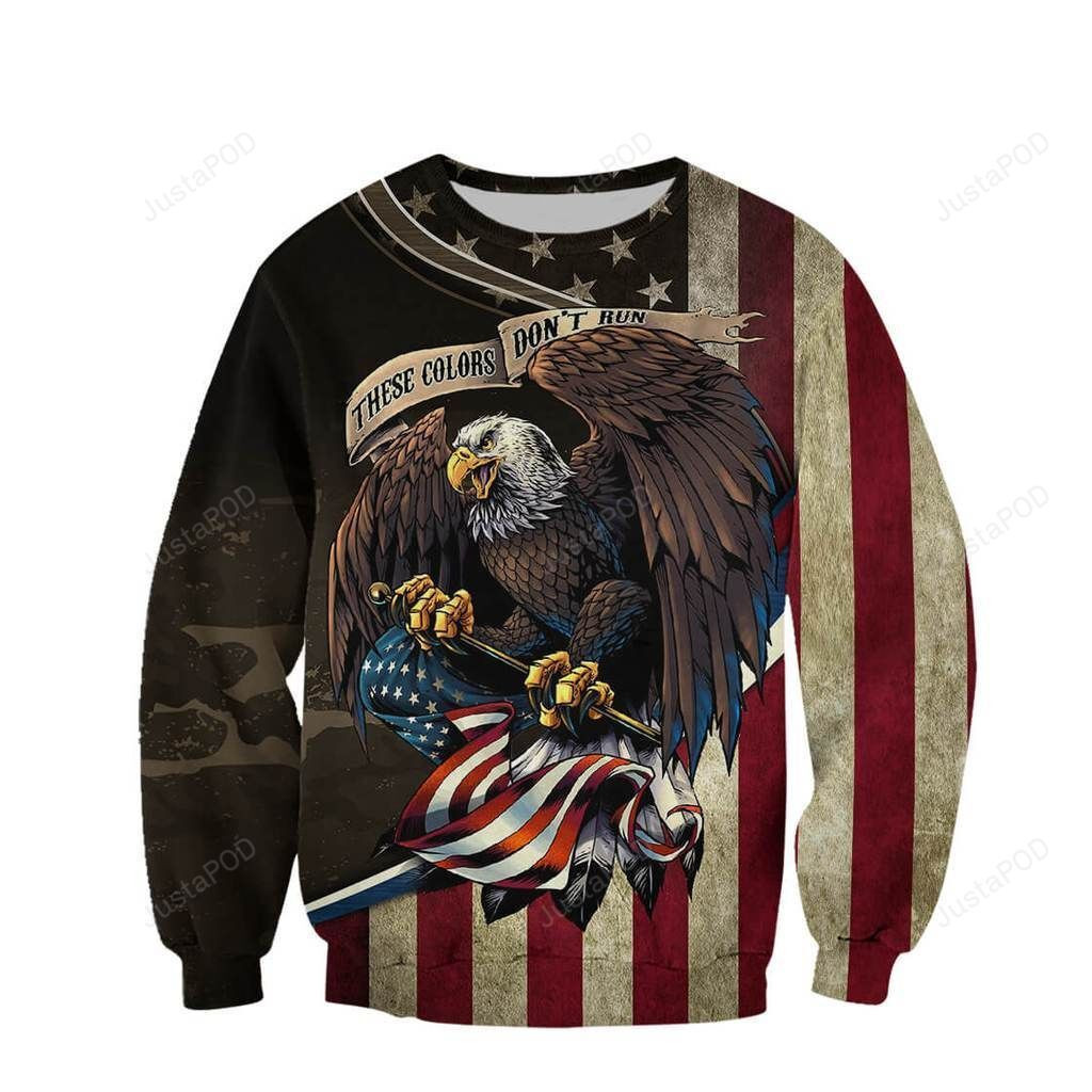 Eagle Veteran Ugly Christmas Sweater Adult 3D Funny Matching for family