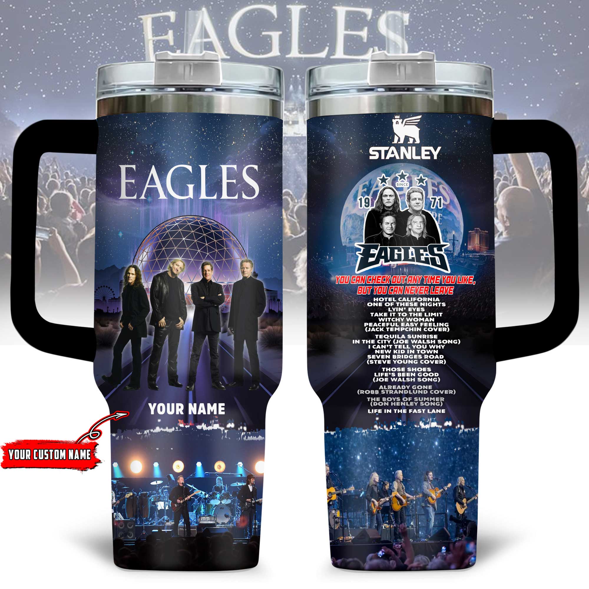 Eagles Band Music Custom Stanley Cup 40 oz 30 oz Tumbler With HandleTVC2301169