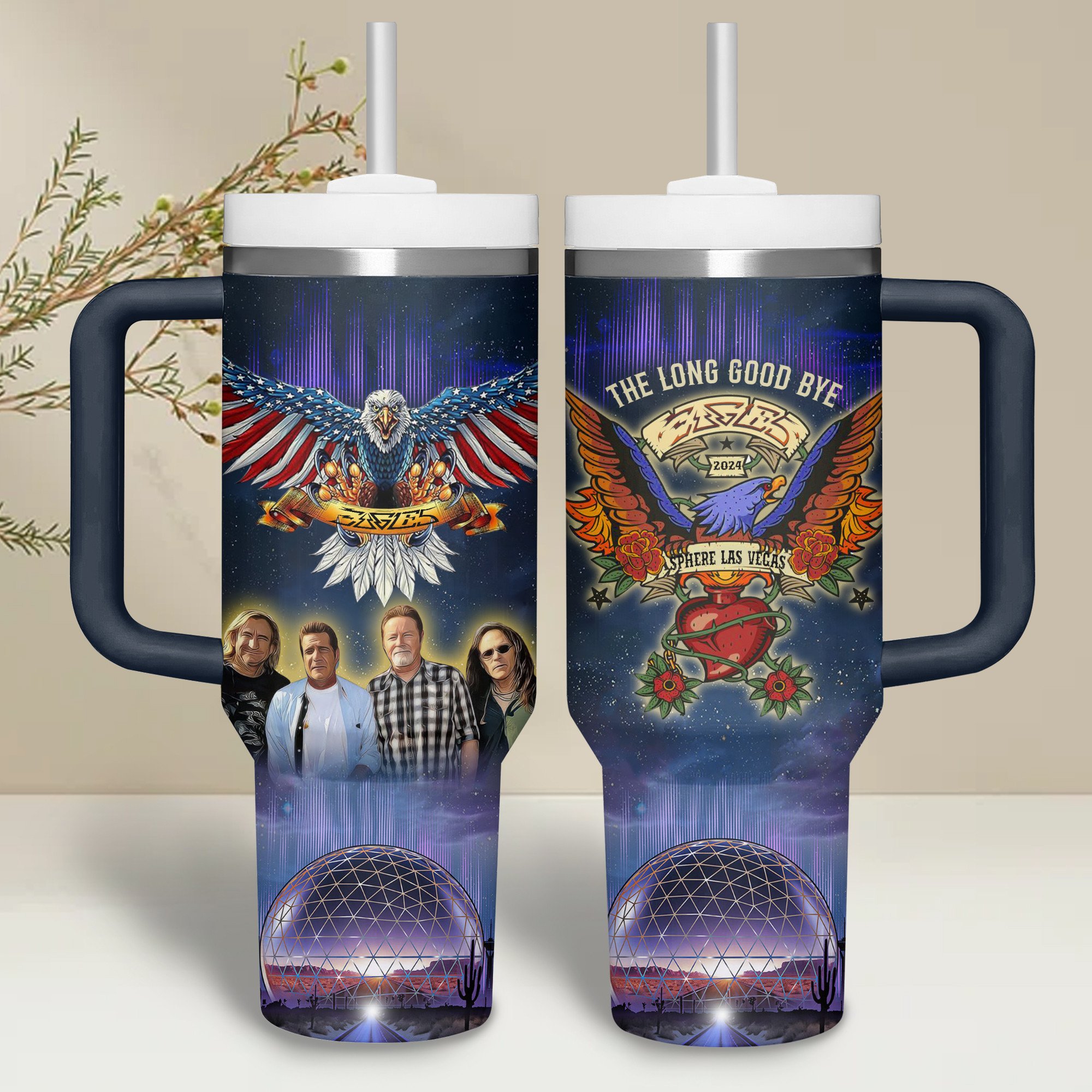 Eagles Band Music Custom Stanley Cup 40 oz 30 oz Tumbler With HandleTVC2301741 - Image 2