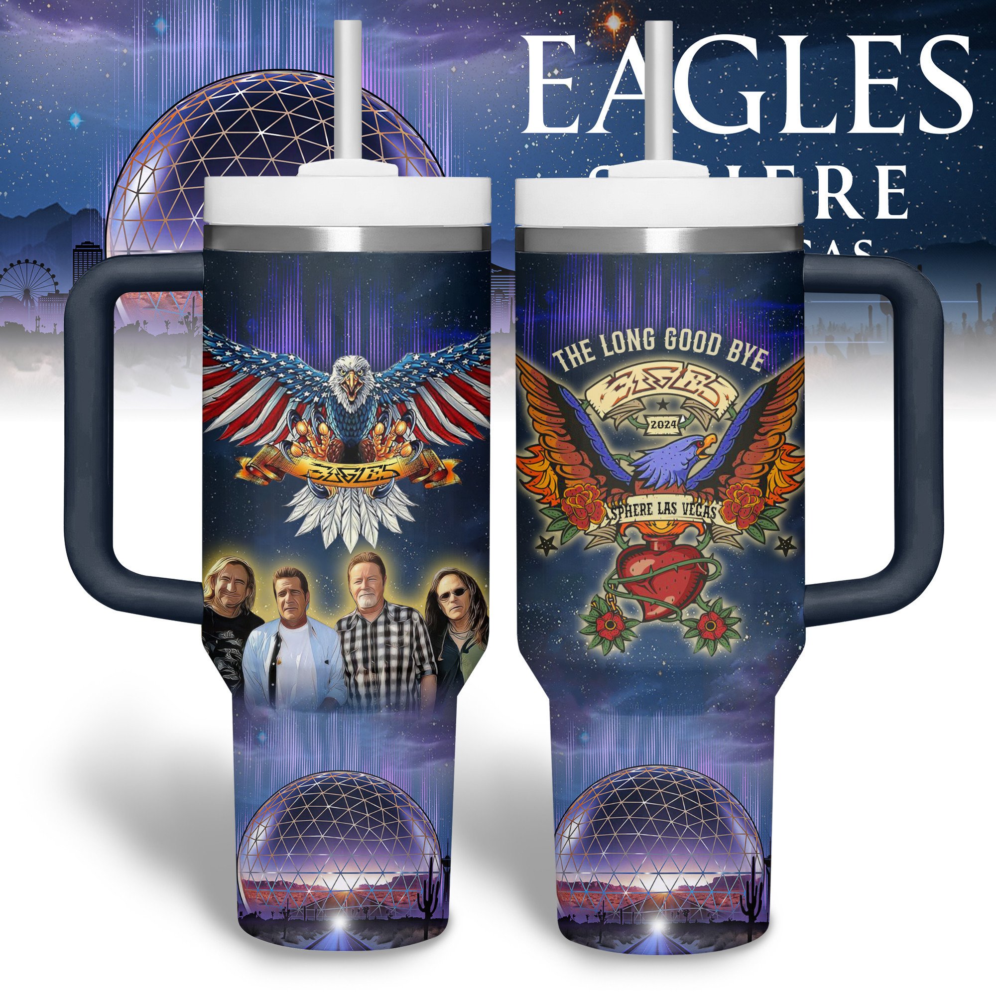 Eagles Band Music Custom Stanley Cup 40 oz 30 oz Tumbler With HandleTVC2301741