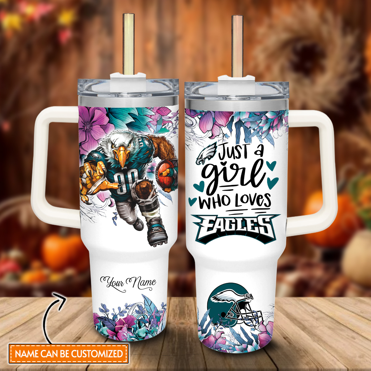 Eagles Mascot NFL Custom Stanley Cup 40 oz 30 oz Tumbler With HandleTVC2301808