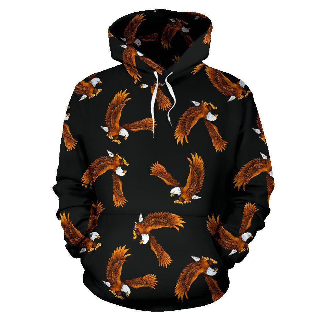 Eagles Print Pattern 3D All Over Print Hoodie, Zip Hoodie