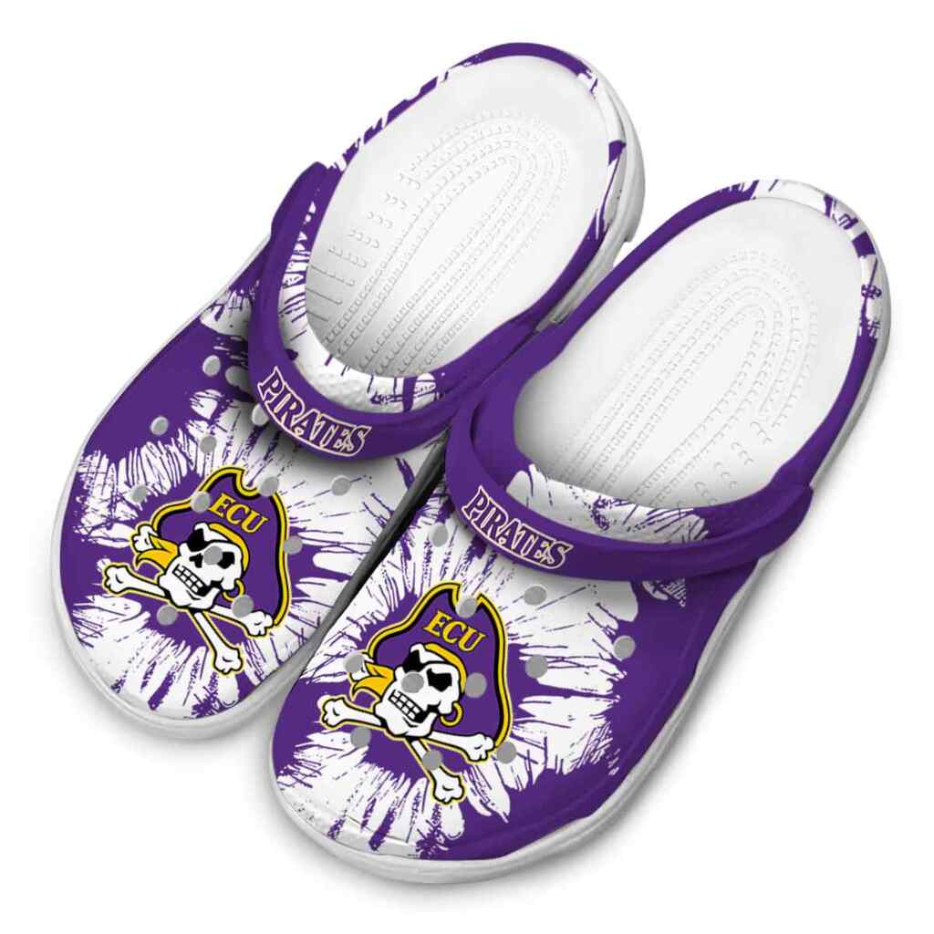 East Carolina Pirates Splatter Graphics ClogTVC1801751 - Image 4