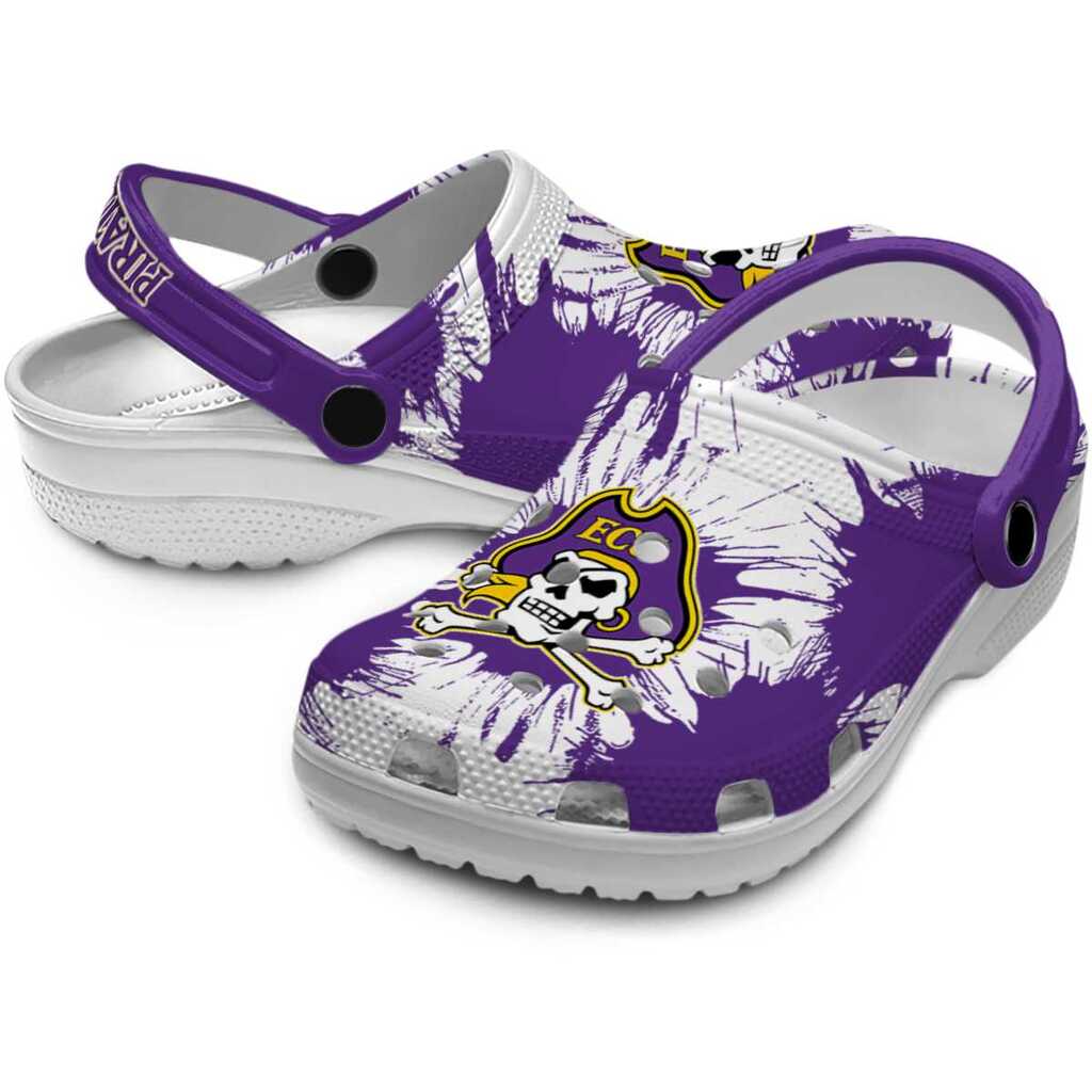 East Carolina Pirates Splatter Graphics ClogTVC1801751 - Image 3