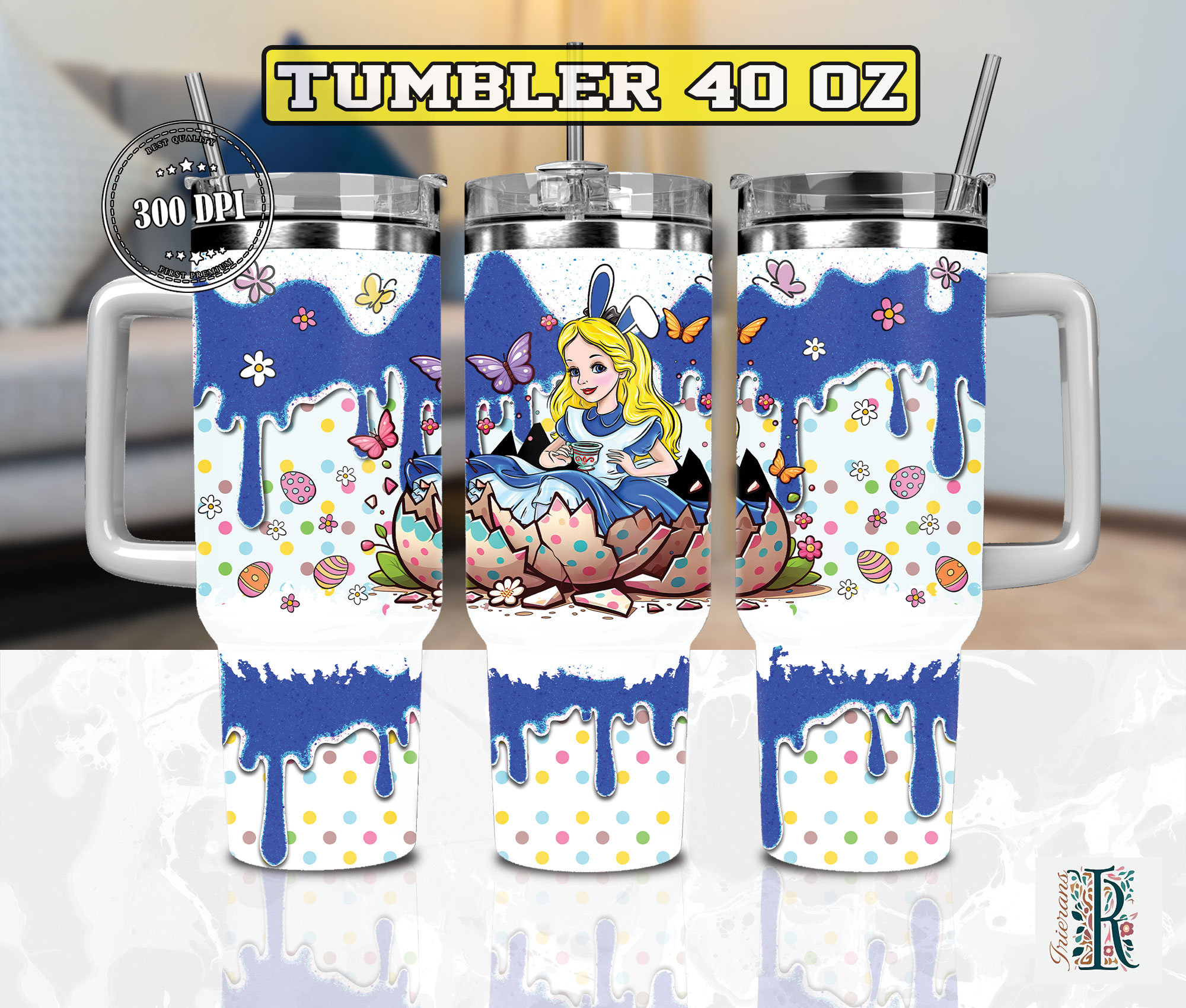 Easter Alice In Wonderland Disney Cartoon Custom Stanley Cup 40 oz 30 oz Tumbler With HandleTVC2301974