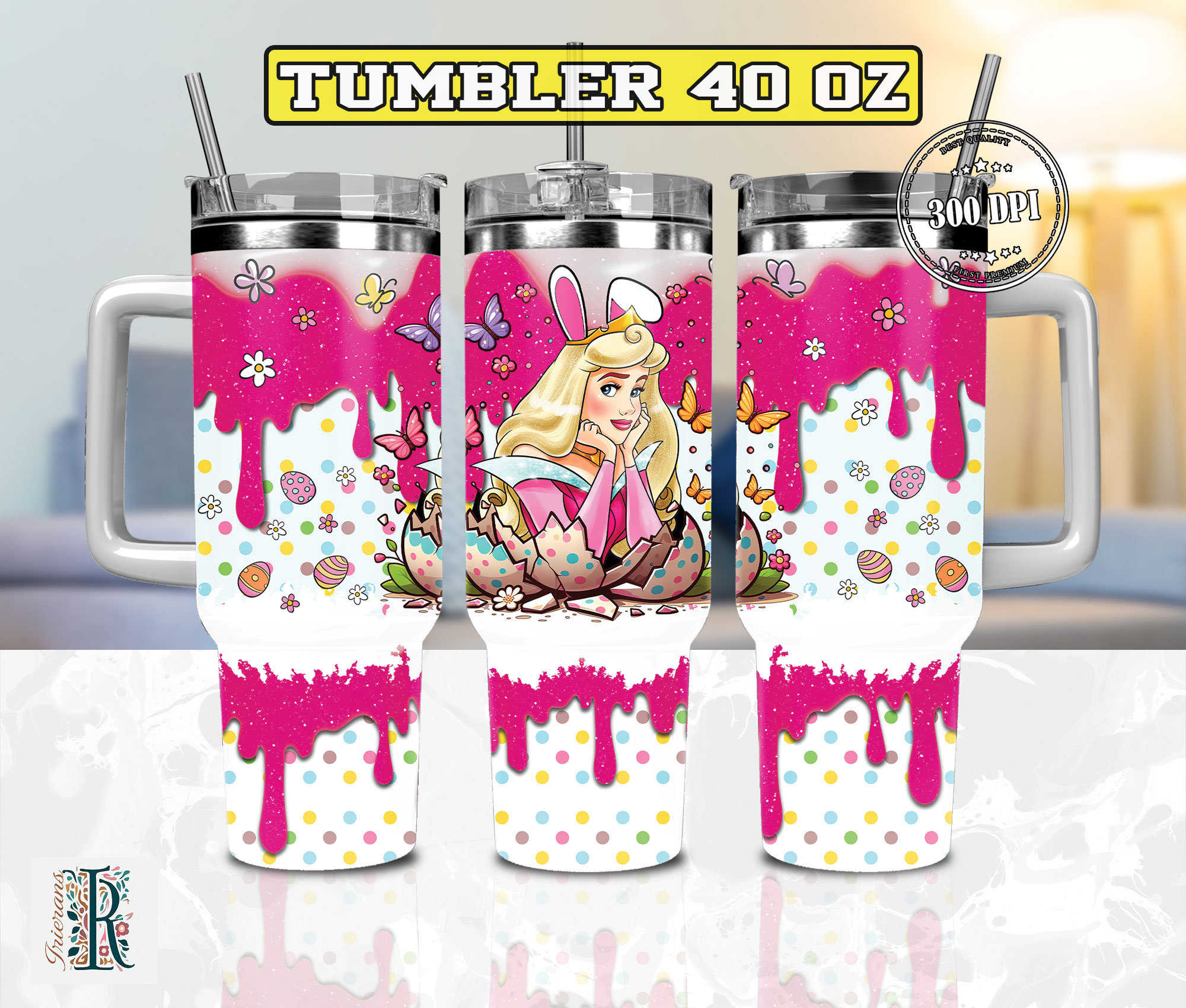 Easter Aurora Sleeping Beauty Disney Cartoon Custom Stanley Cup 40 oz 30 oz Tumbler With HandleTVC2301974