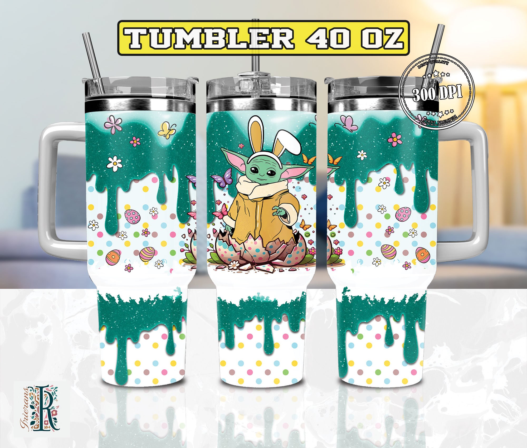 Easter Baby Yoda Star Wars Movies Custom Stanley Cup 40 oz 30 oz Tumbler With HandleTVC2301974