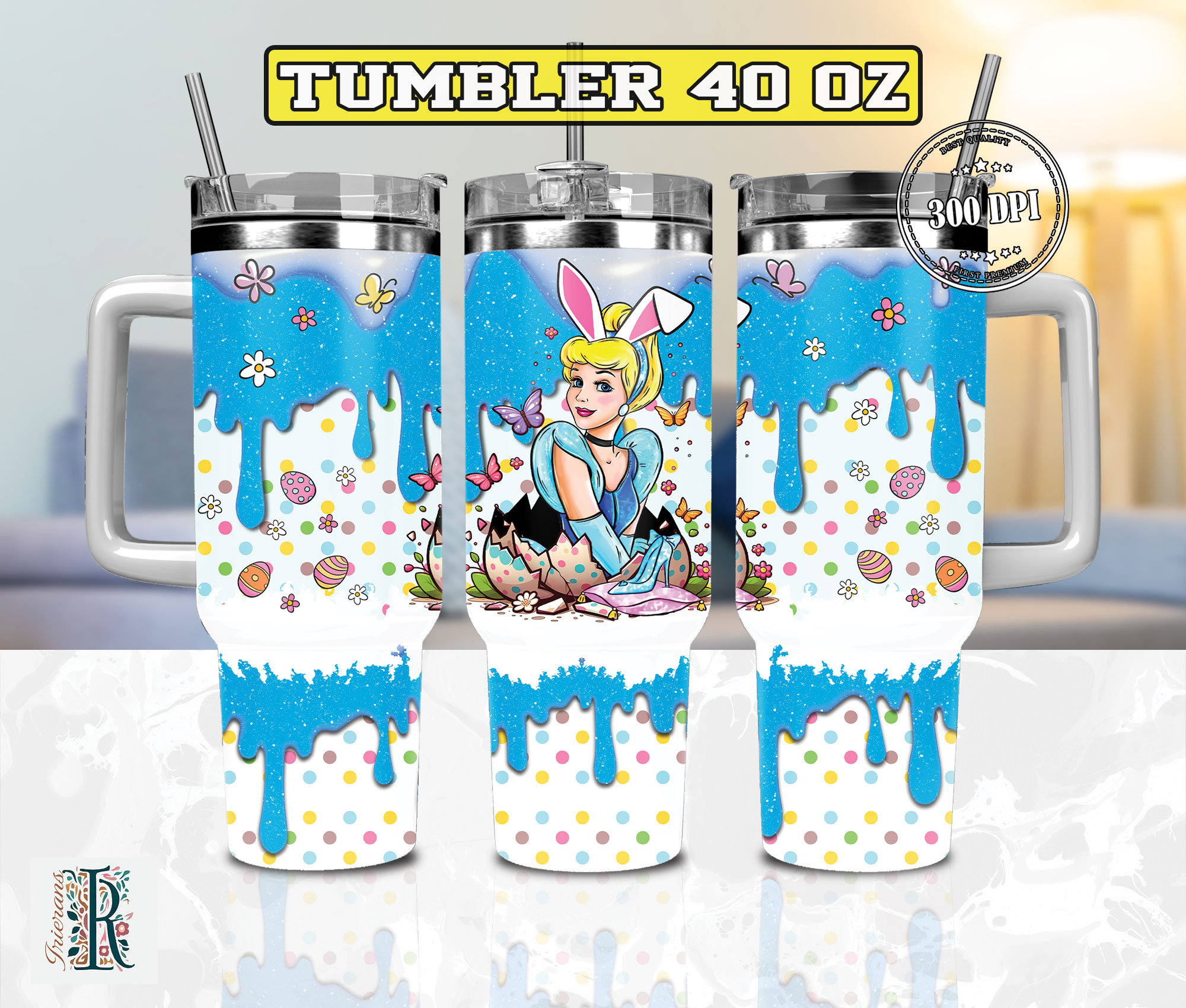 Easter Cinderella Disney Cartoon Custom Stanley Cup 40 oz 30 oz Tumbler With HandleTVC2301974