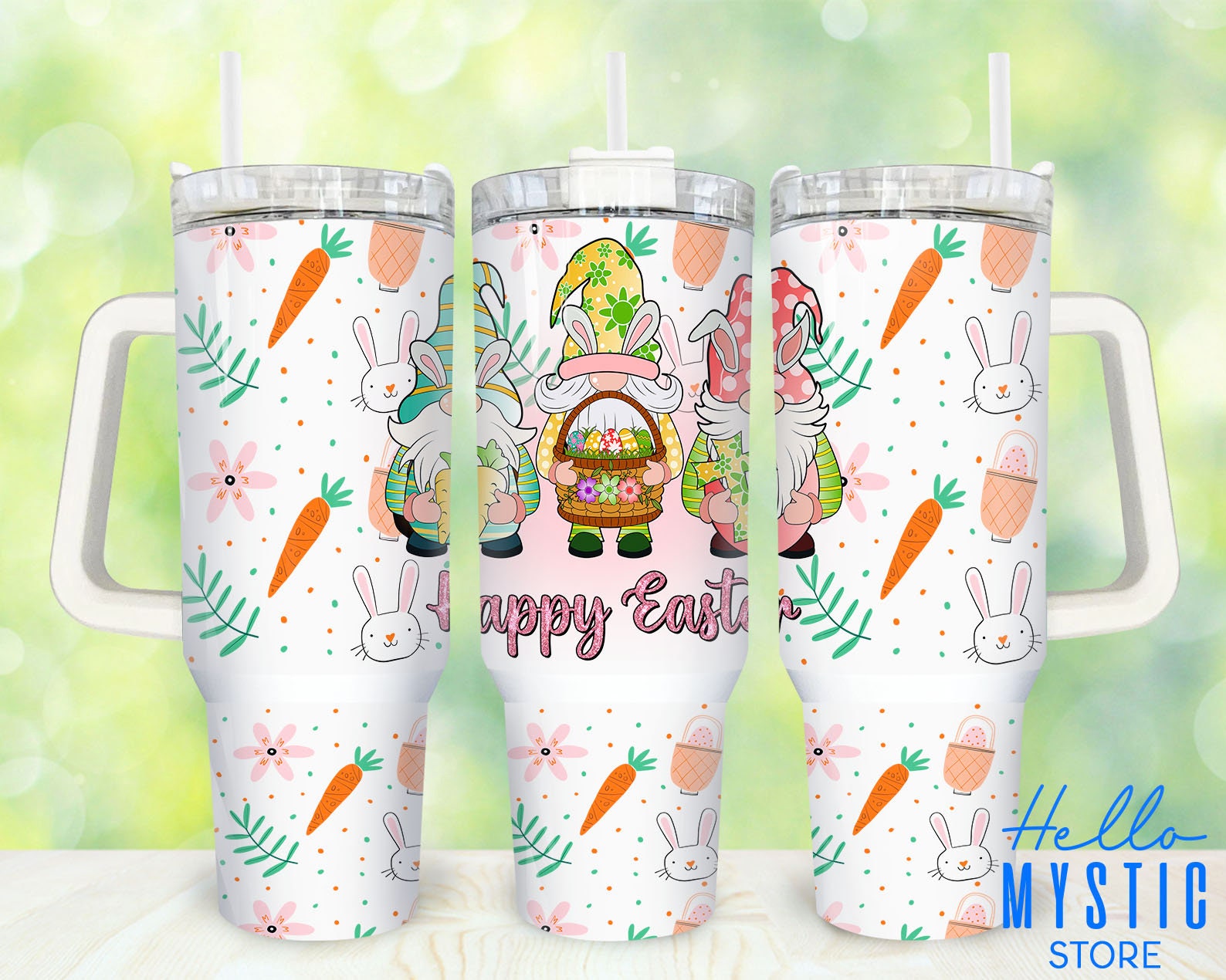 Easter Gnomes Custom Stanley Cup 40 oz 30 oz Tumbler With HandleTVC2301915