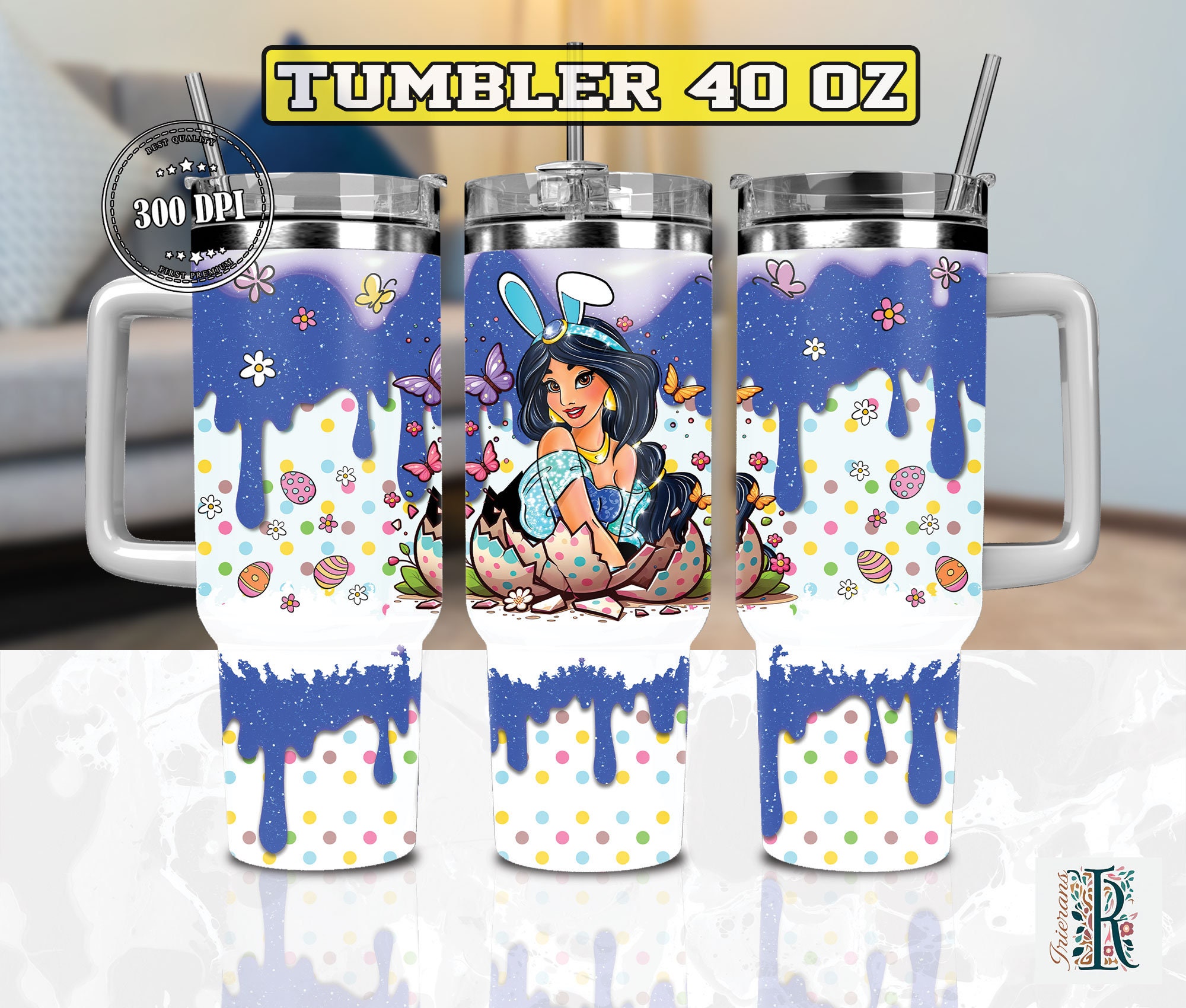 Easter Jasmine Disney Cartoon Custom Stanley Cup 40 oz 30 oz Tumbler With HandleTVC2301974
