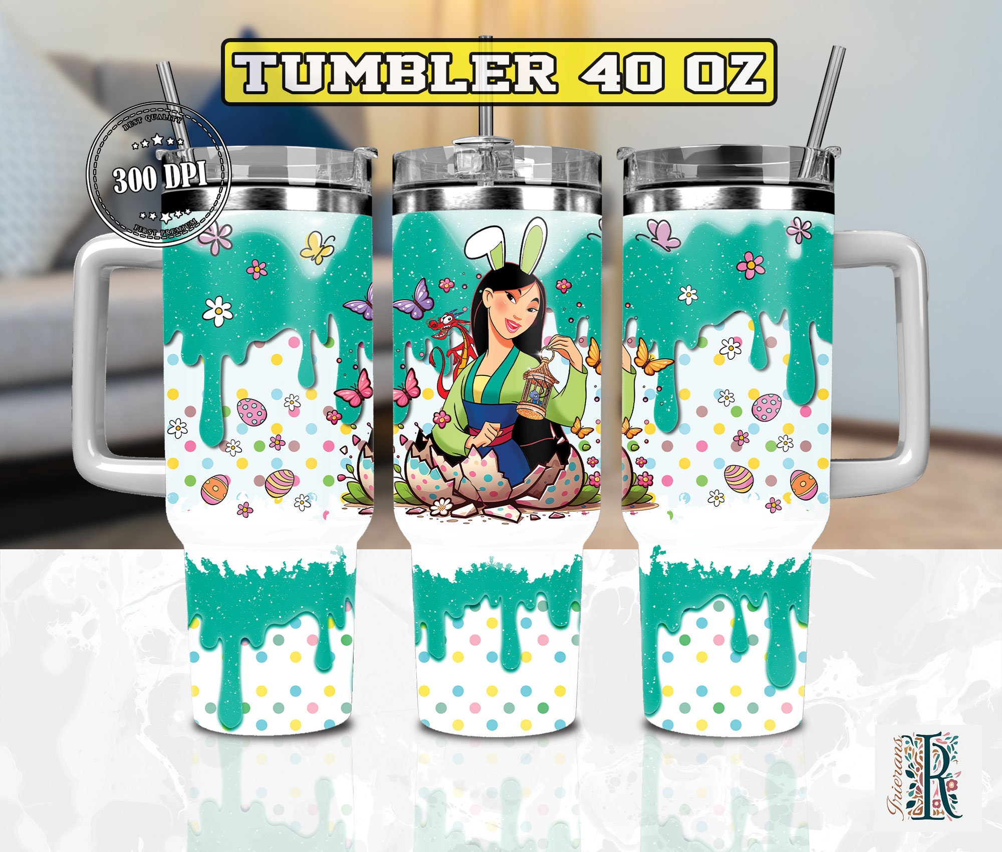 Easter Mulan Disney Cartoon Custom Stanley Cup 40 oz 30 oz Tumbler With HandleTVC2301974