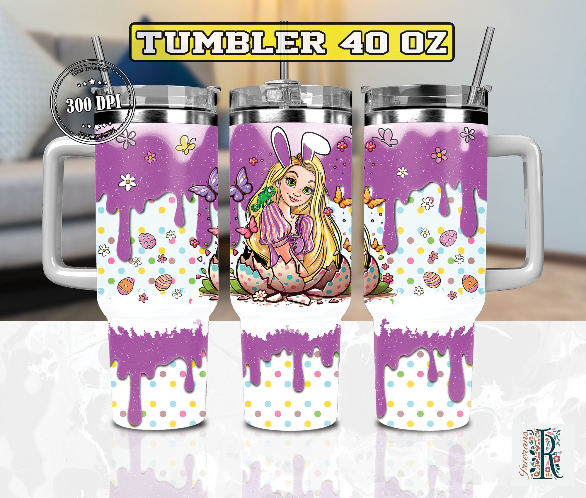 Easter Rapunzel Disney Cartoon Custom Stanley Cup 40 oz 30 oz Tumbler With HandleTVC2301974