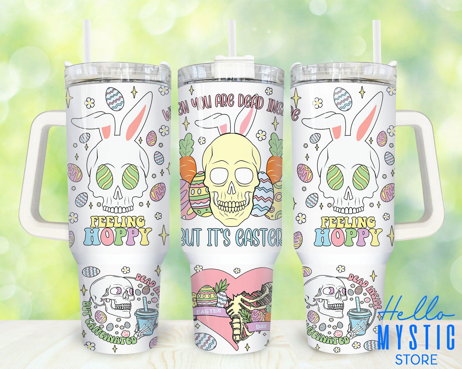 Easter Skull Custom Stanley Cup 40 oz 30 oz Tumbler With HandleTVC2301915