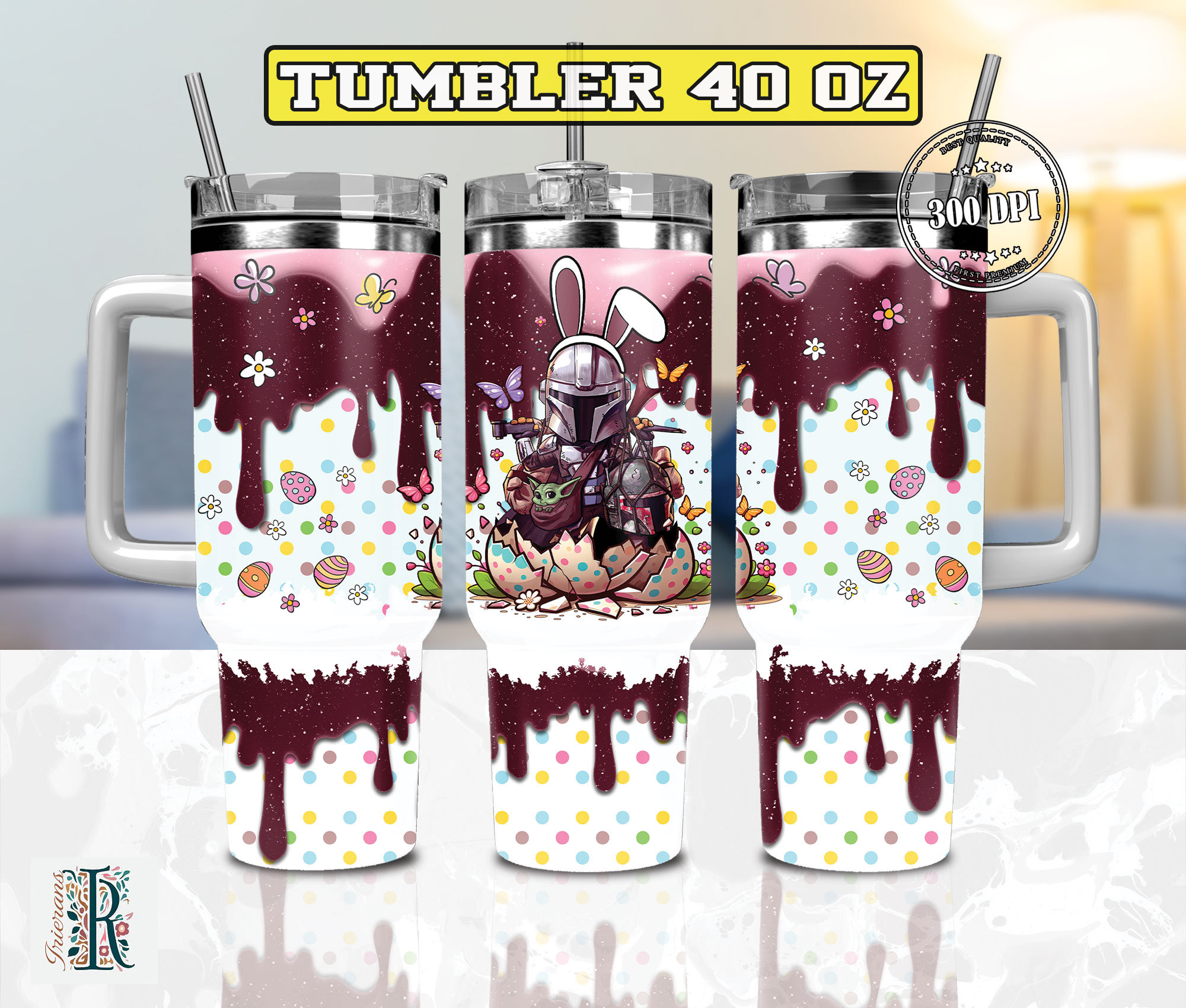 Easter The Mandalorian Star Wars Movies Custom Stanley Cup 40 oz 30 oz Tumbler With HandleTVC2301974