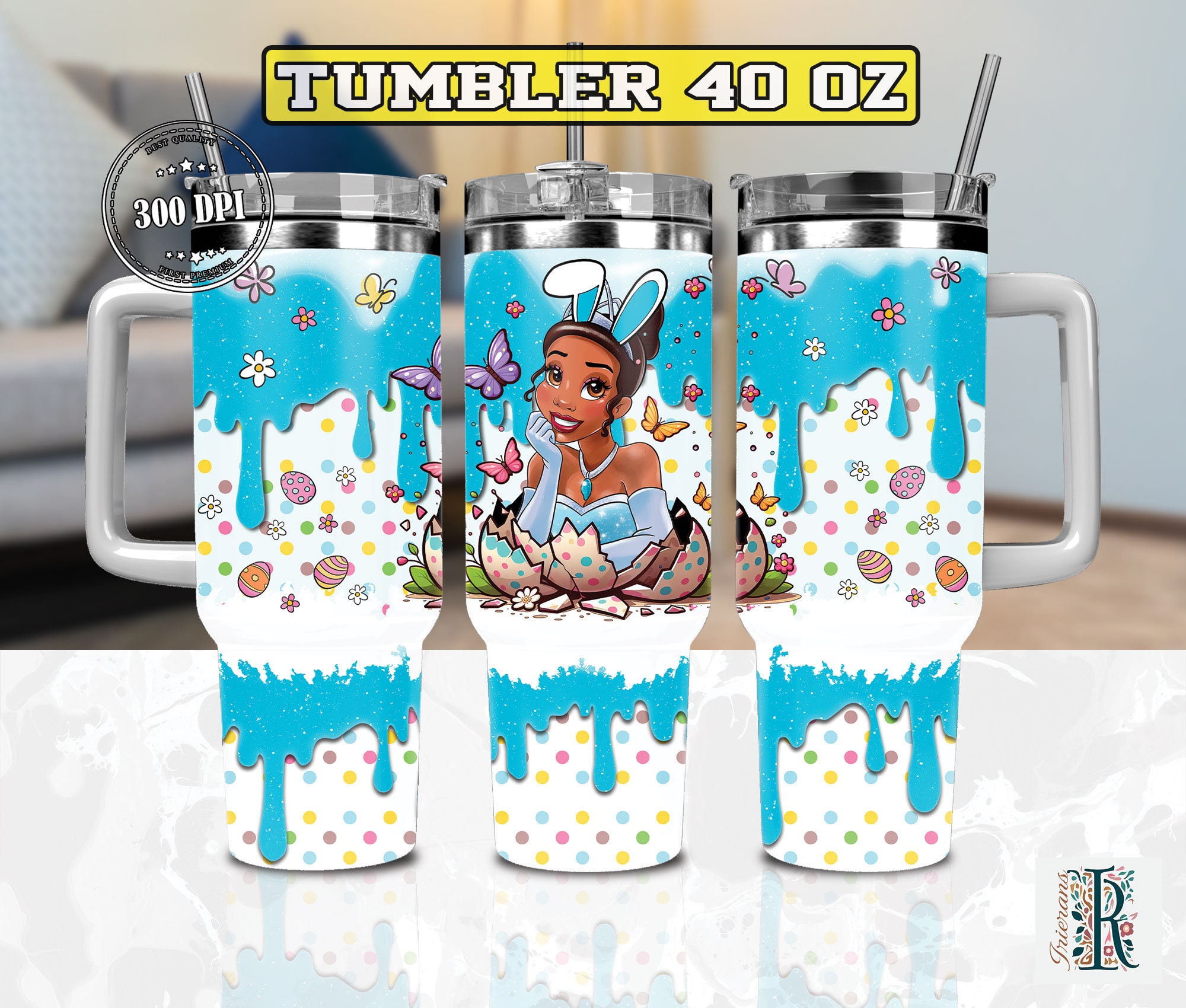Easter Tiana The Princess And The Frog Disney Cartoon Custom Stanley Cup 40 oz 30 oz Tumbler With HandleTVC2301974