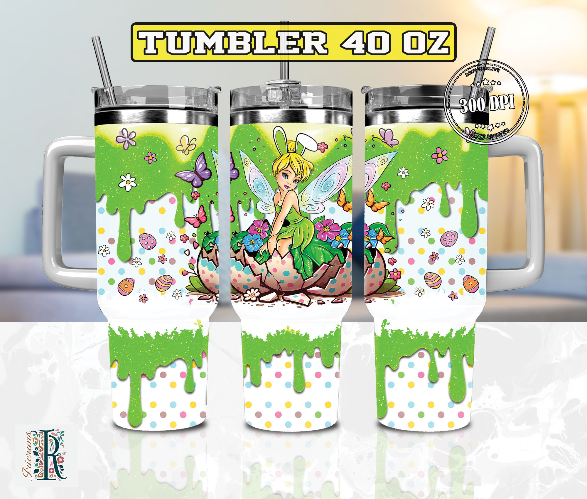 Easter Tinker Bell Disney Cartoon Custom Stanley Cup 40 oz 30 oz Tumbler With HandleTVC2301974