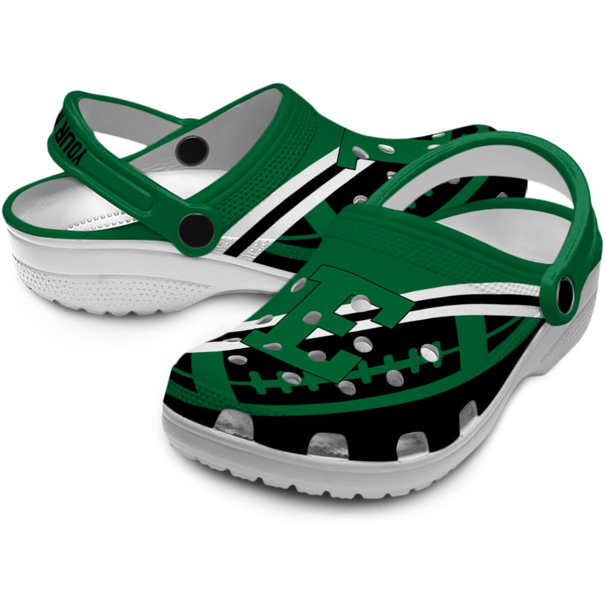 Eastern Michigan Eagles NCAA Sport Crocs Crocband Clogs Shoes Comfortable For Men Women and Kids - Image 3