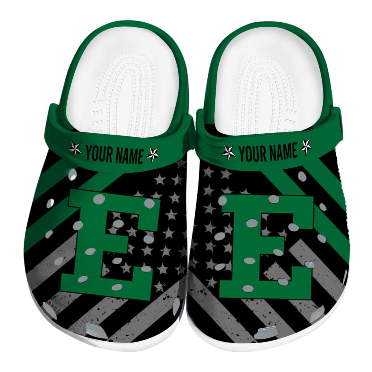 Eastern Michigan Eagles NCAA Sport Crocs Crocband Clogs Shoes Comfortable For Men Women and Kids